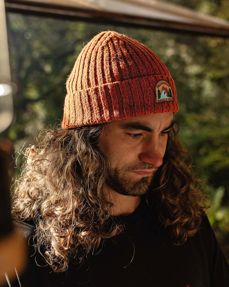 Passenger Katira Rib Knit Beanie Glazed Ginger