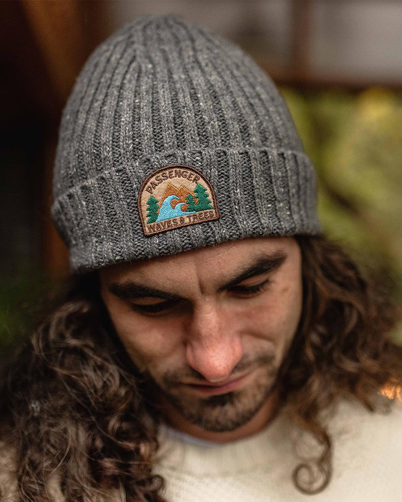 Passenger Katira Rib Knit Beanie Charcoal
