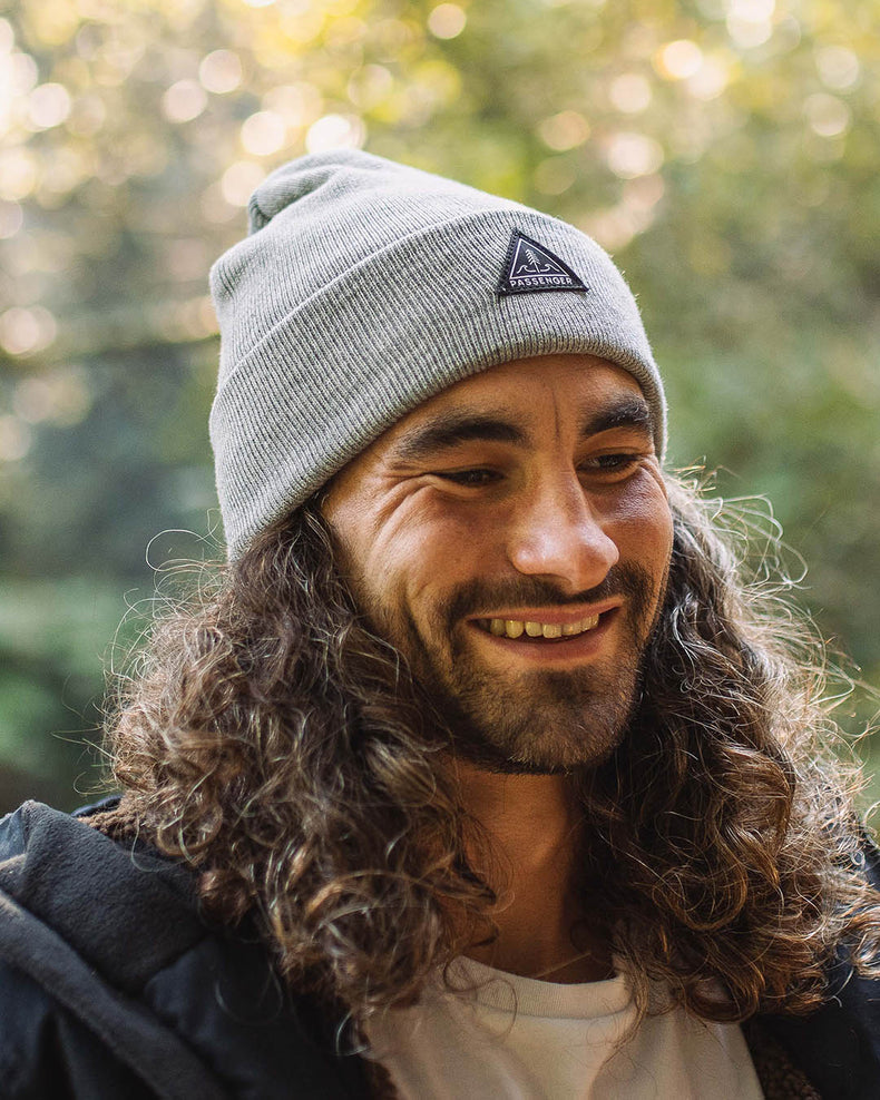 Passenger's Core Recycled High-Top Beanie Grey Marl