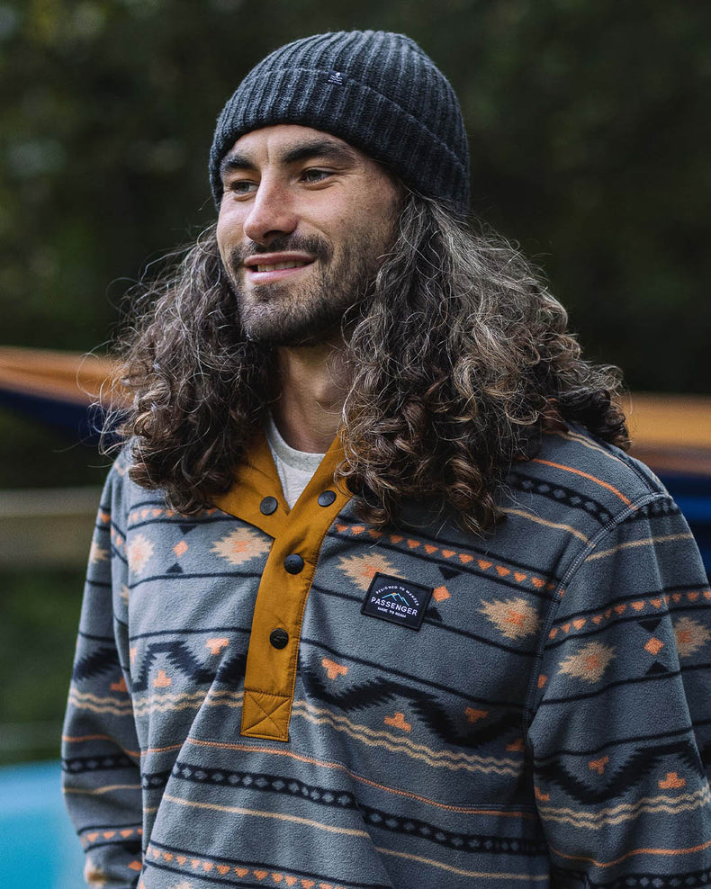 Passenger's Fisherman Recycled Beanie Charcoal