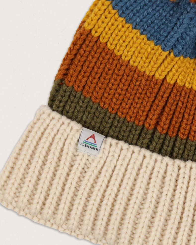 Passenger Summit Recycled Bobble Hat Off White