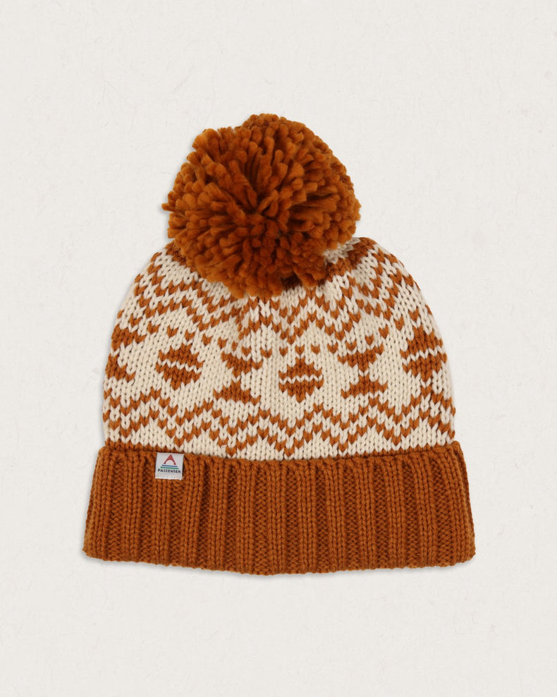 Passenger West Coast Recycled Bobble Hat Glazed Ginger