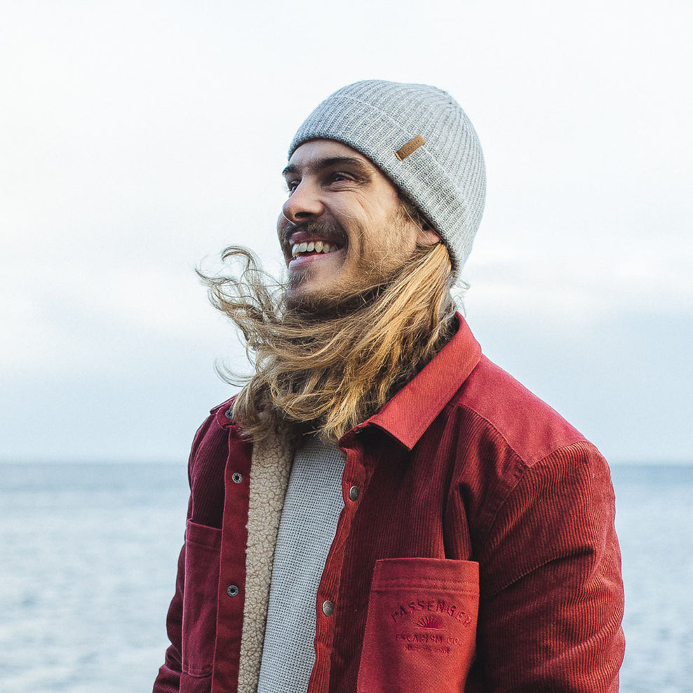 Passenger's Compass Beanie Light Grey