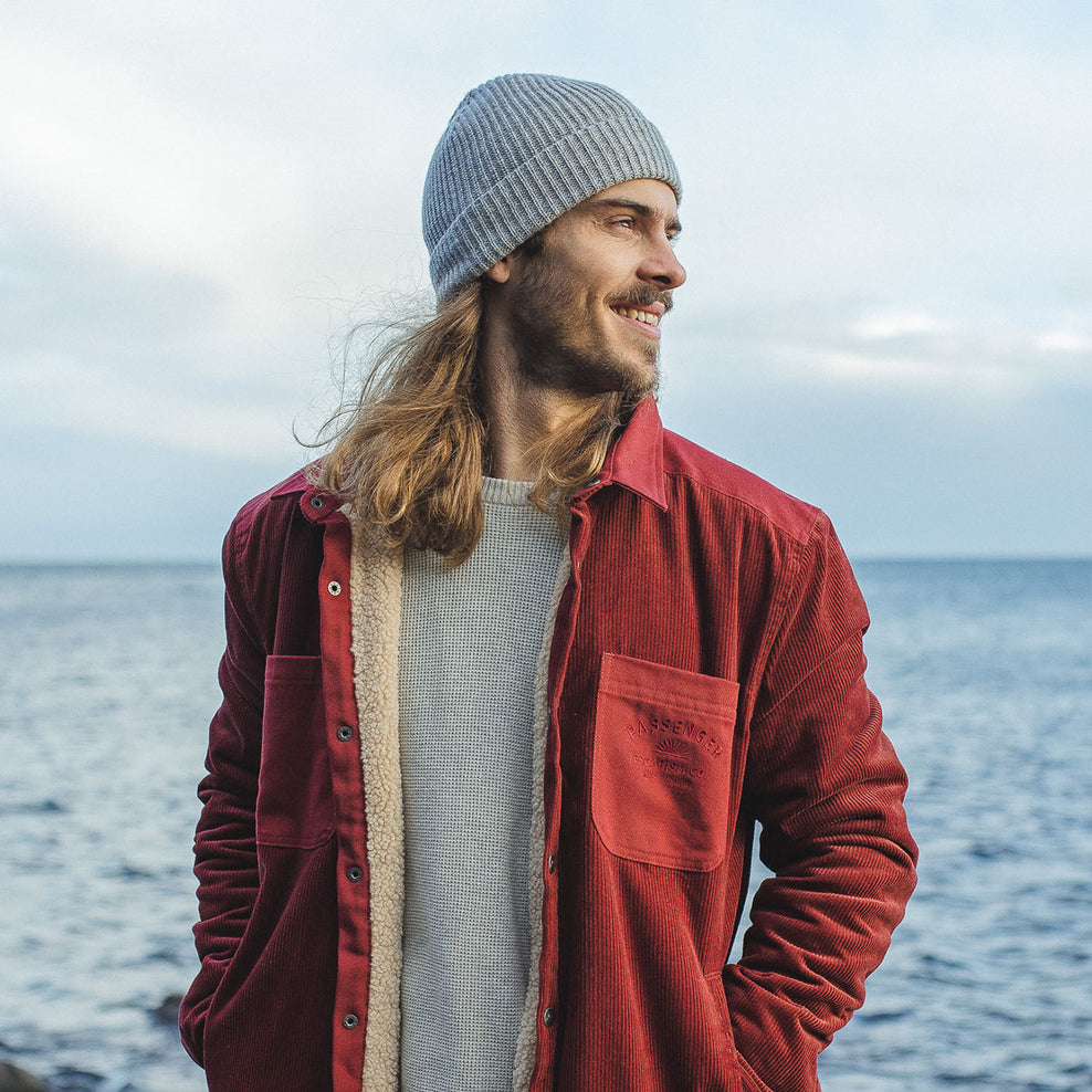 Passenger's Compass Beanie Light Grey