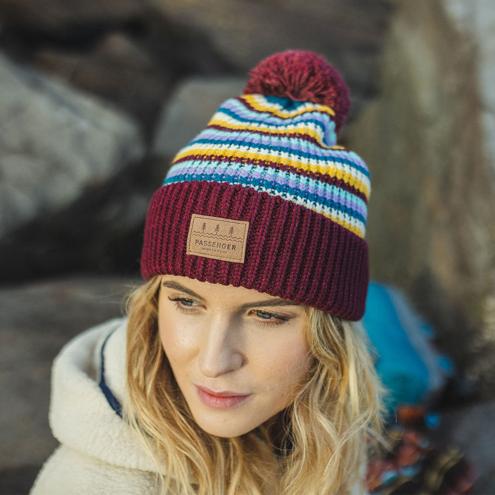 Passenger Summit Bobble Hat Purple Mountain
