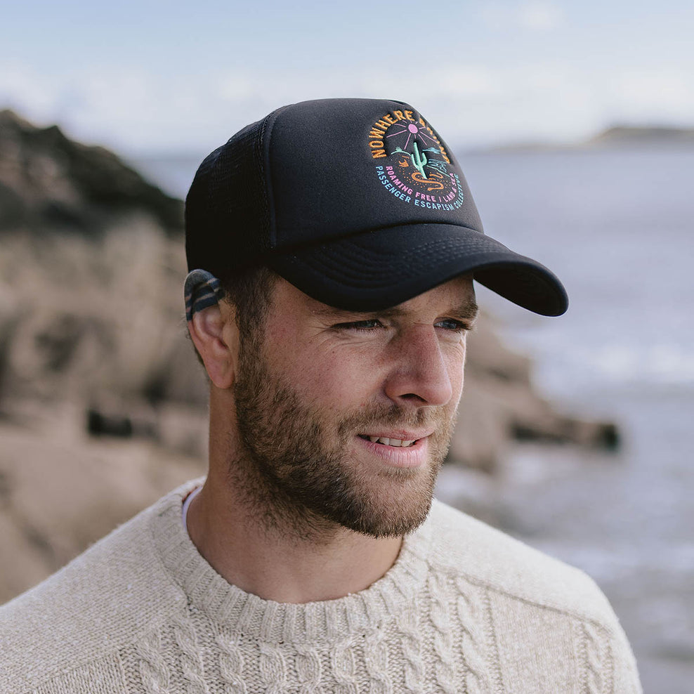 Passenger's Land & Sea Snapback Trucker Cap Black