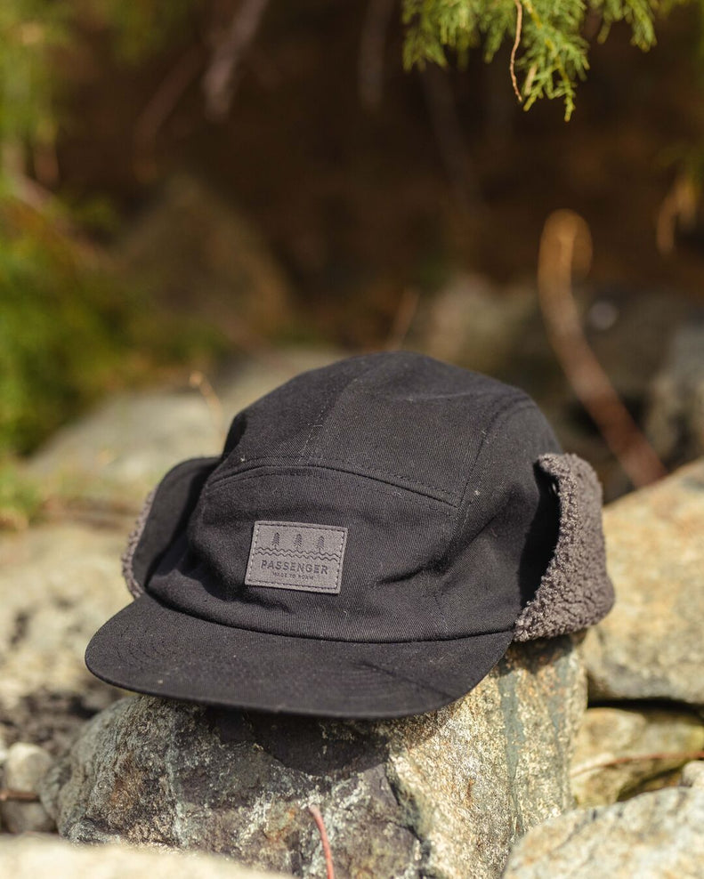 Passenger Daytime Recycled Cotton Sherpa Lined Hat Black