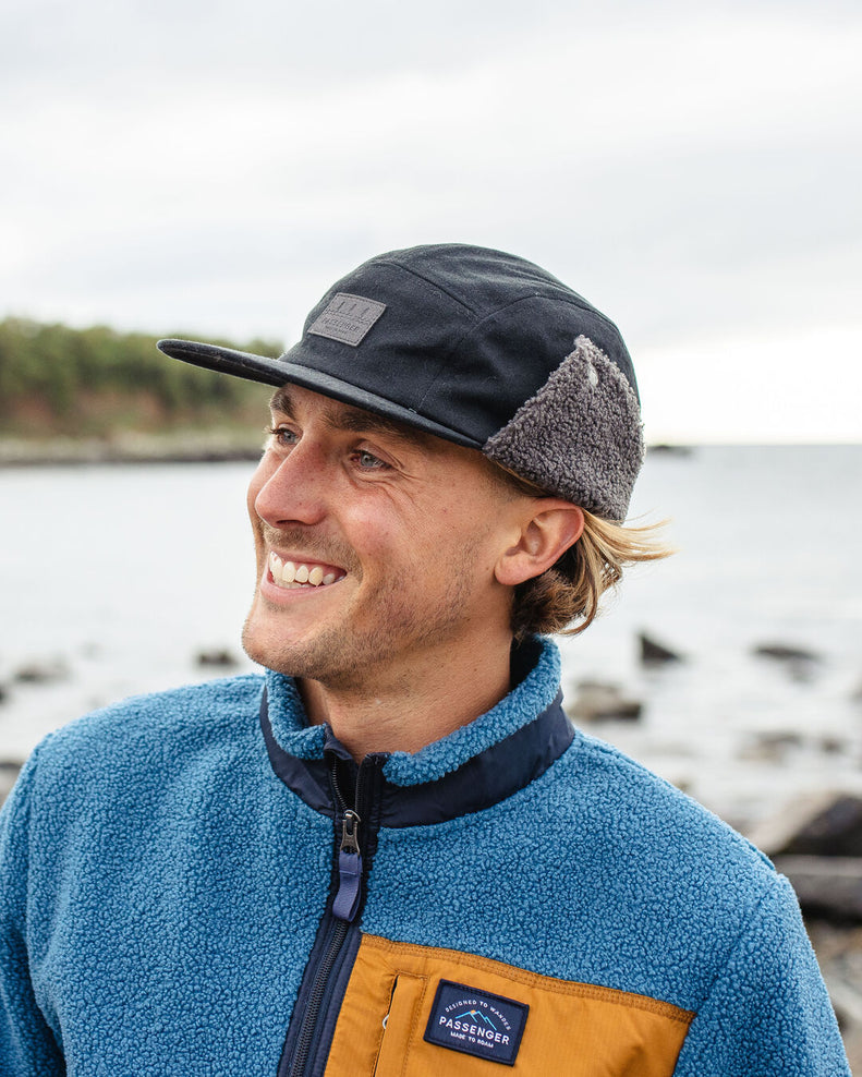 Passenger Daytime Recycled Cotton Sherpa Lined Hat Black