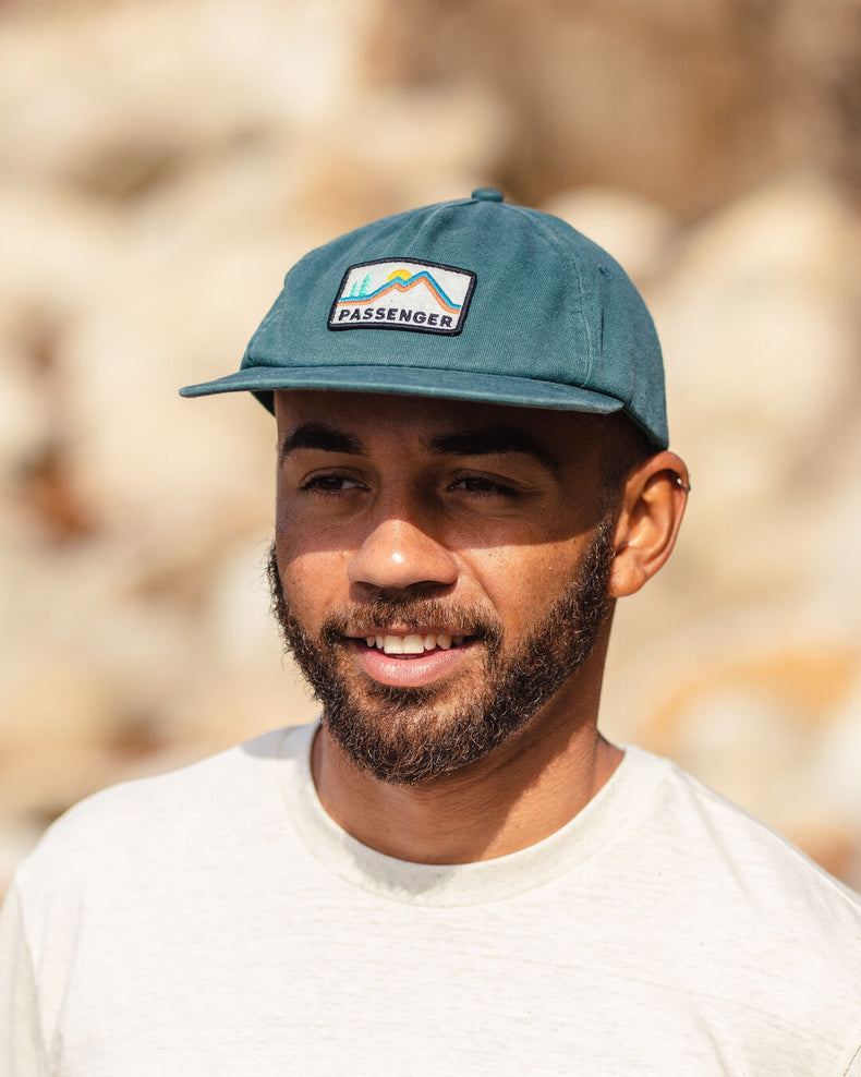 Passenger's Fluke Recycled Cotton 5 Panel Cap Deep Ocean