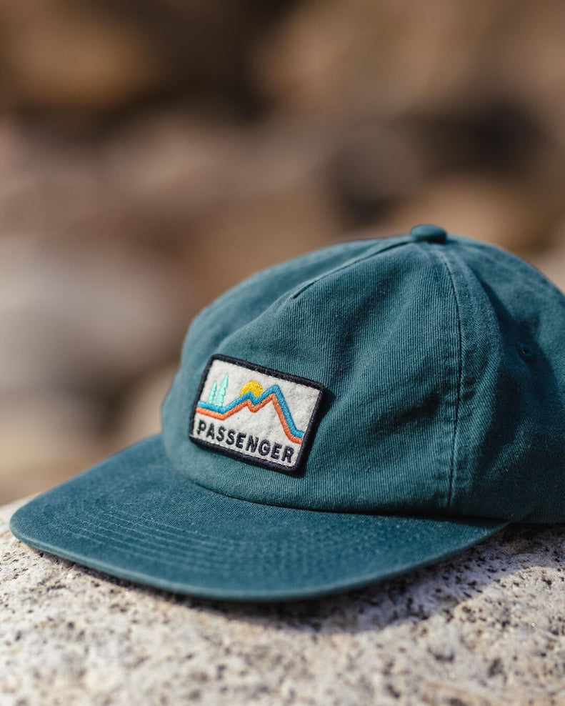 Passenger's Fluke Recycled Cotton 5 Panel Cap Deep Ocean