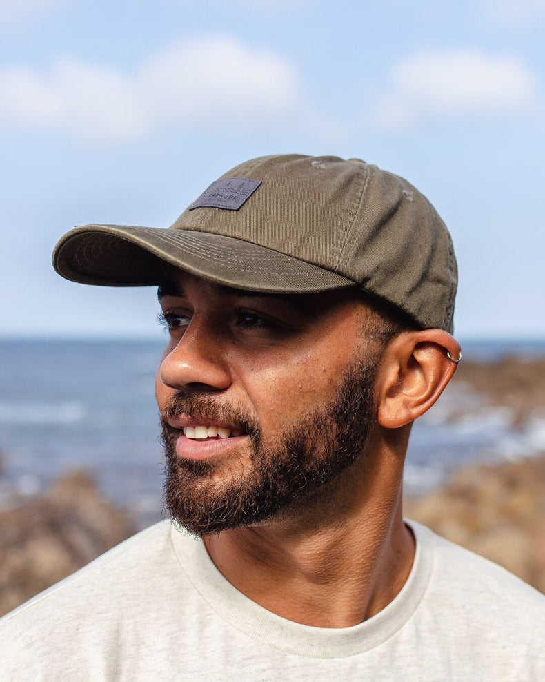 Passenger's Canopy Recycled Cotton Snapback Cap Khaki