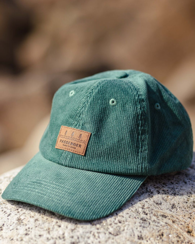 Passenger Canopy Recycled Cord Snapback Cap Deep Sea
