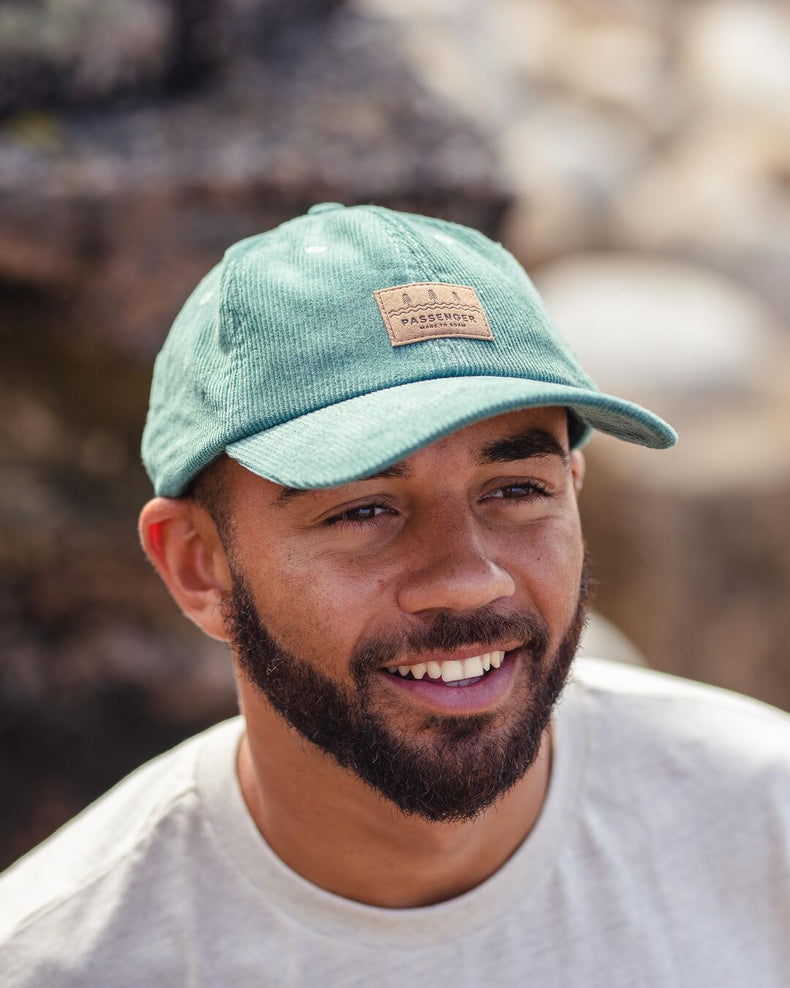 Passenger Canopy Recycled Cord Snapback Cap Deep Sea