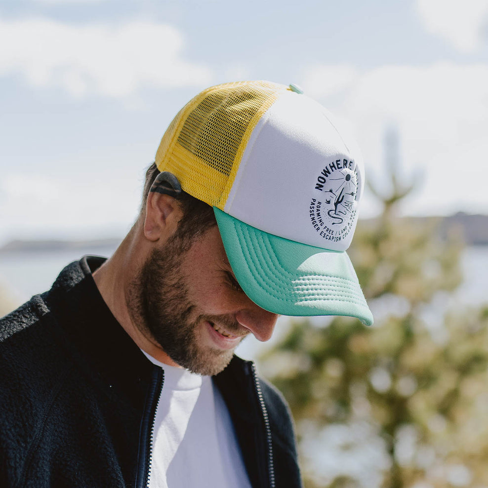 Passenger's Land & Sea Snapback Trucker Cap Sea Foam Green