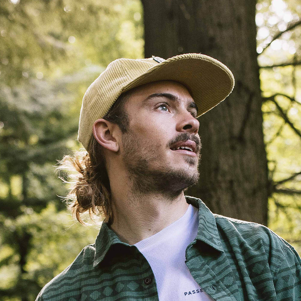 Passenger's Hazy Recycled Cotton Cord Low Profile Cap Ochre Yellow