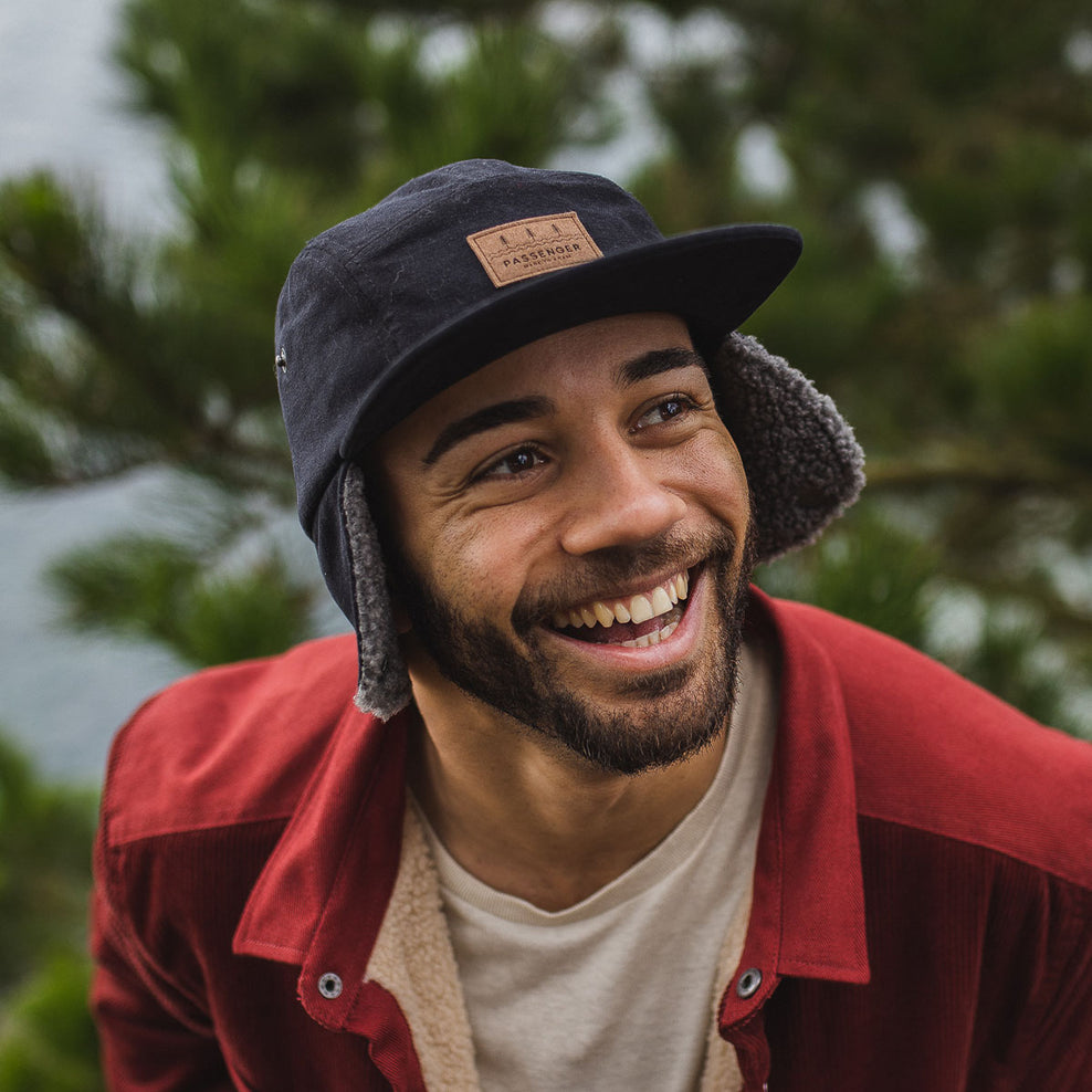 Passenger's Twill Daytime Sherpa Lined Hat Faded Black