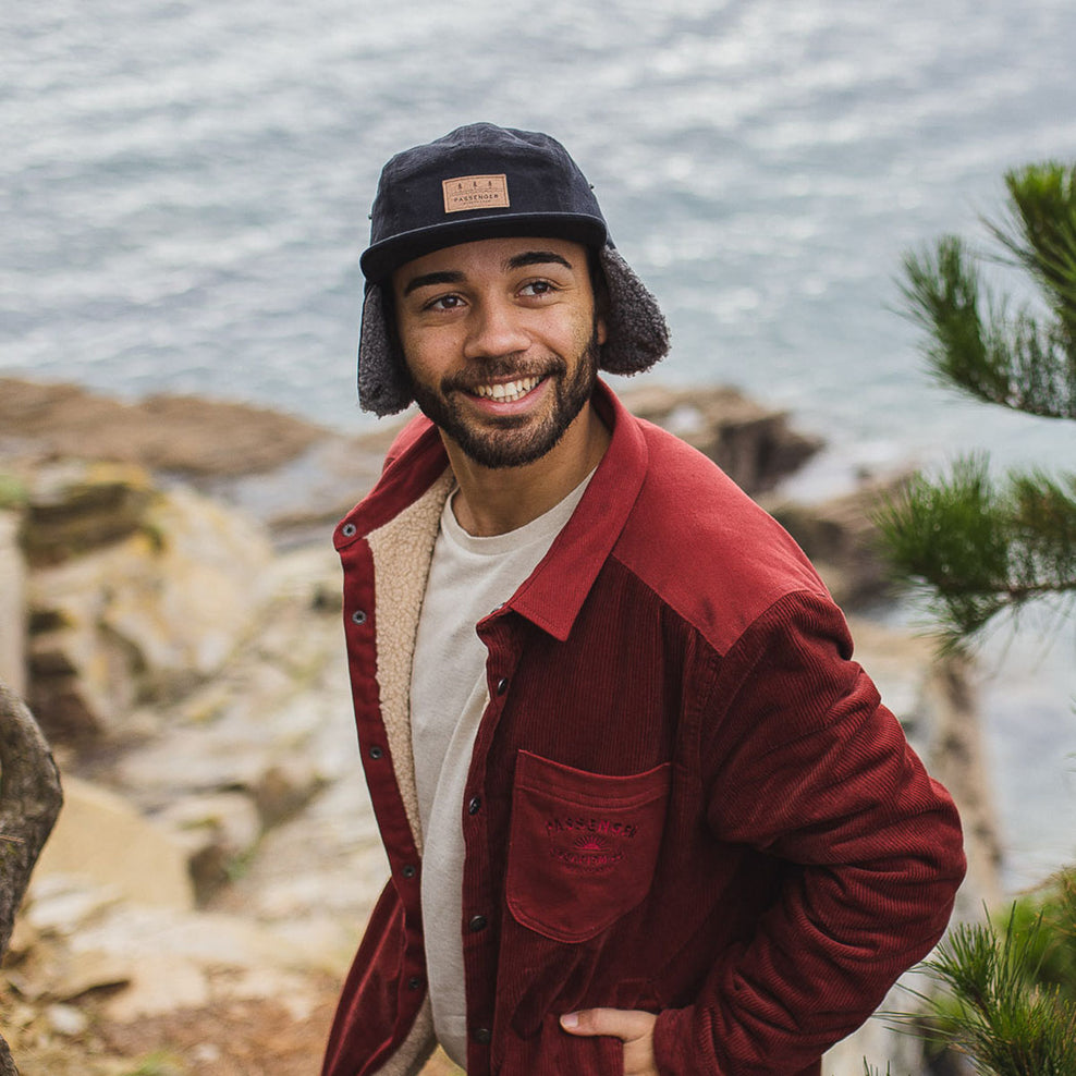 Passenger's Twill Daytime Sherpa Lined Hat Faded Black