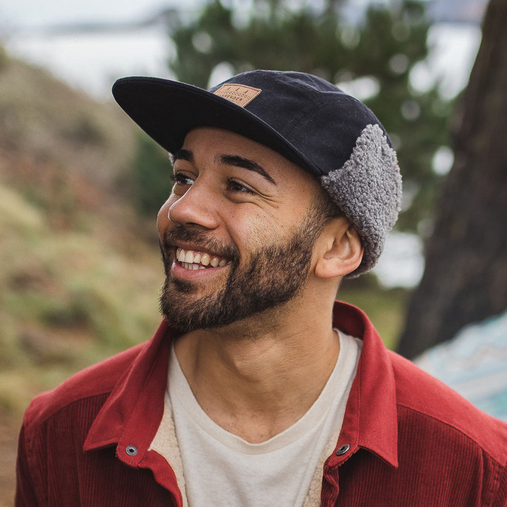 Passenger's Twill Daytime Sherpa Lined Hat Faded Black