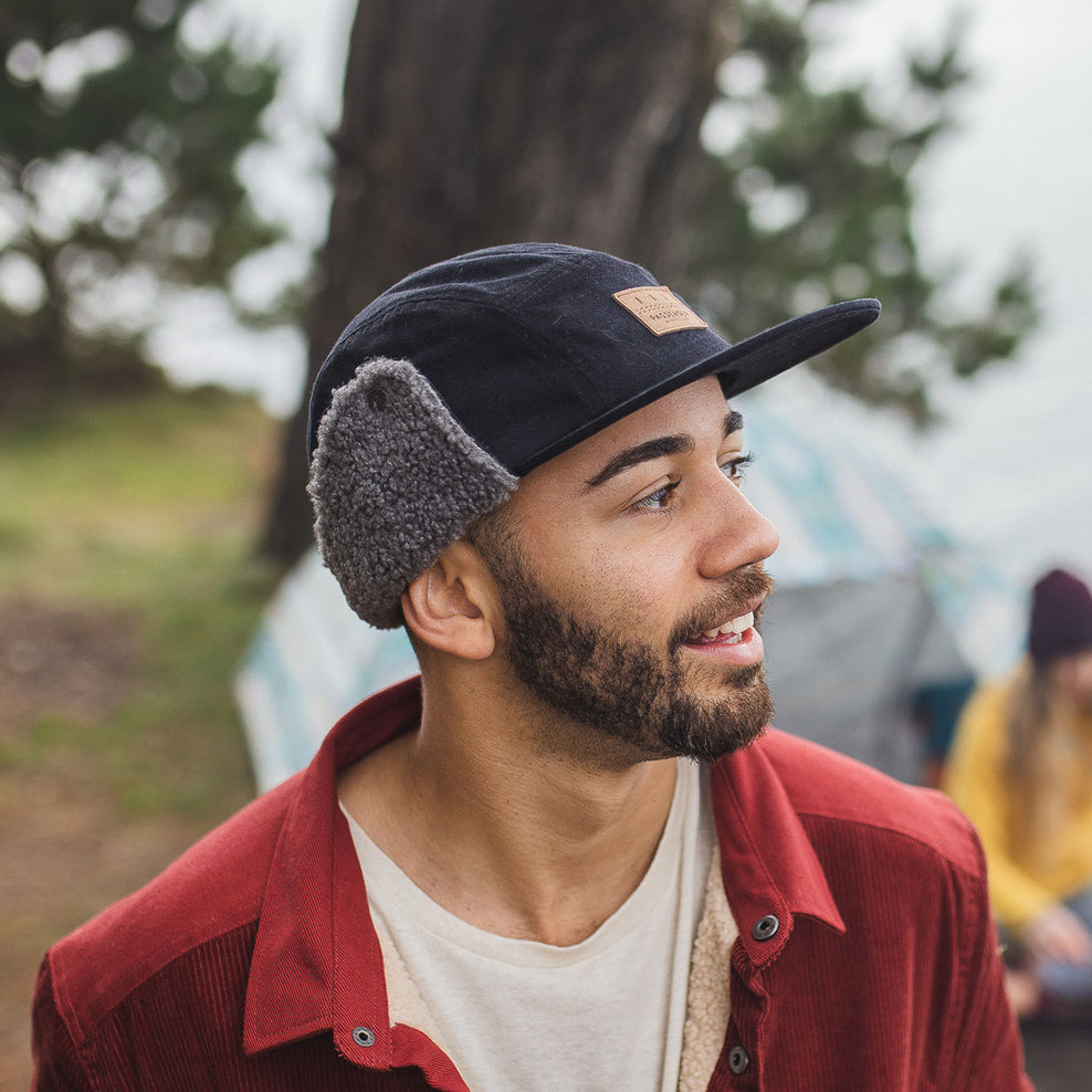 Passenger's Twill Daytime Sherpa Lined Hat Faded Black
