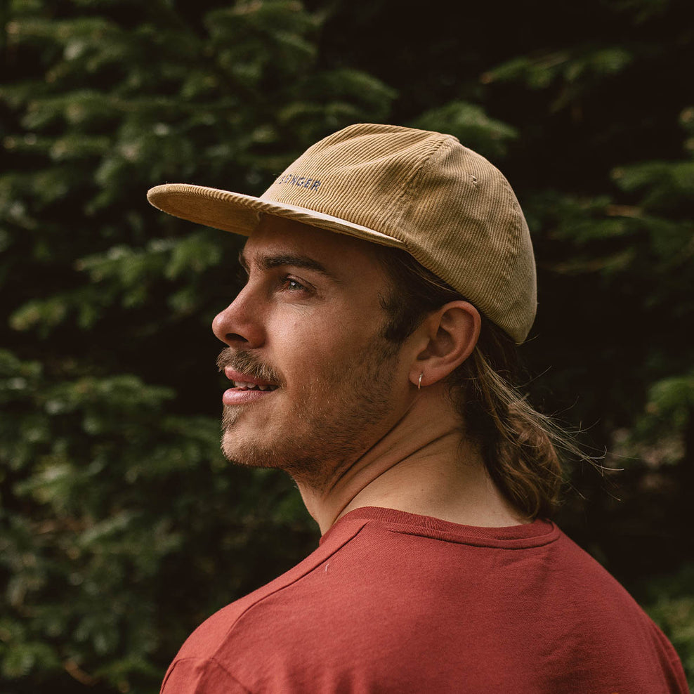 Passenger's Byron Recycled Cord 5 Panel Cap Chinchilla Brown