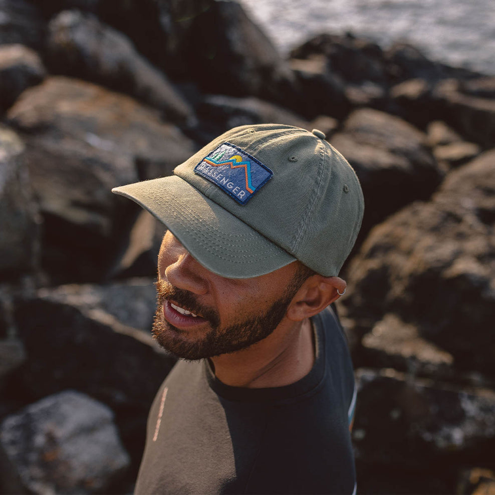 Passenger Tristate Recycled Cotton Snapback Cap Leaf Green