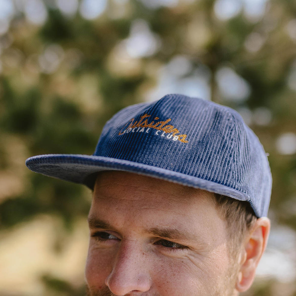 Passenger's Outsiders Recycled Cotton Cord Cap Stone Blue