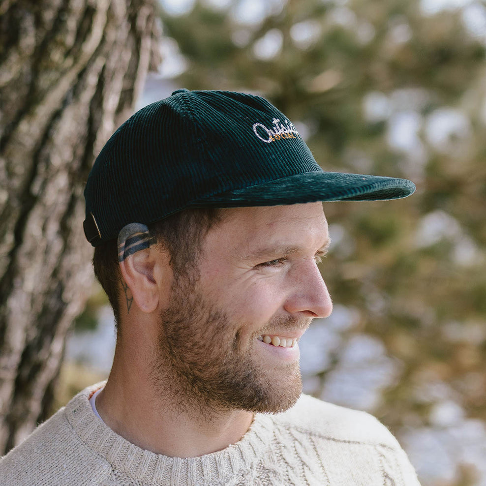 Passenger's Outsiders Recycled Cotton Cord Cap Storm Green