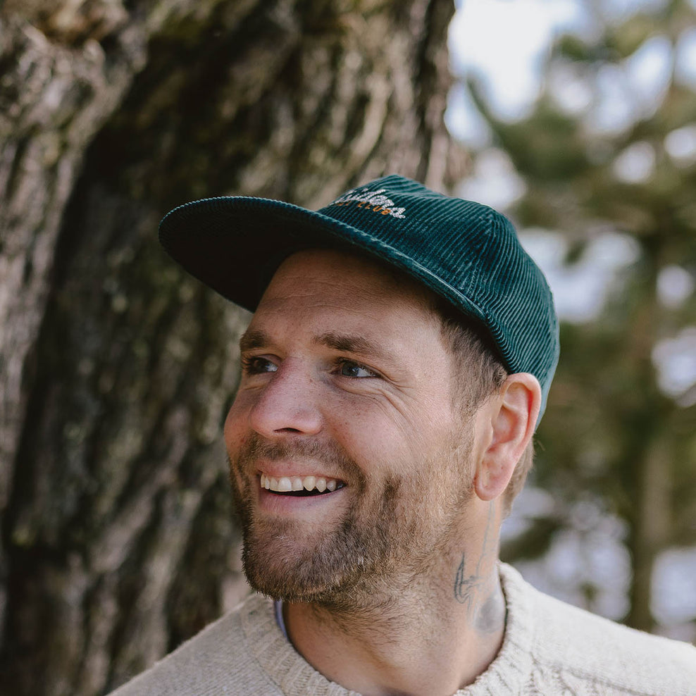 Passenger's Outsiders Recycled Cotton Cord Cap Storm Green