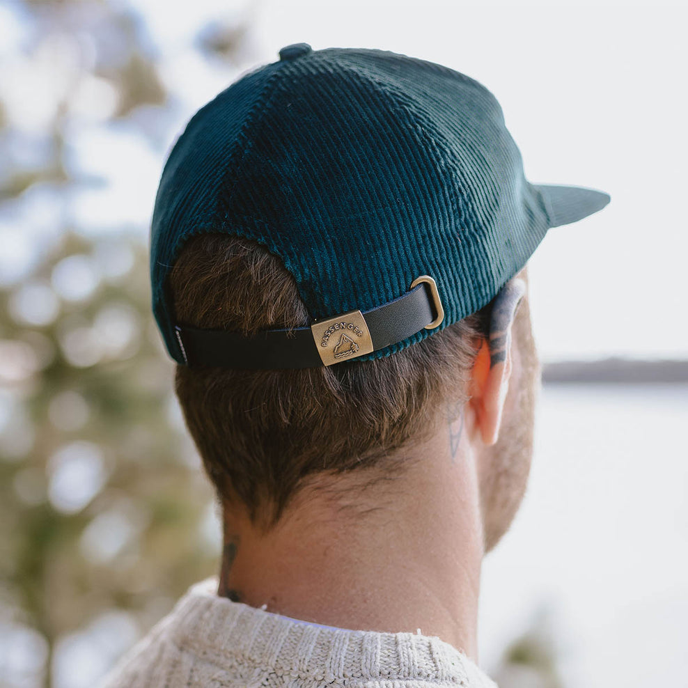 Passenger's Outsiders Recycled Cotton Cord Cap Storm Green