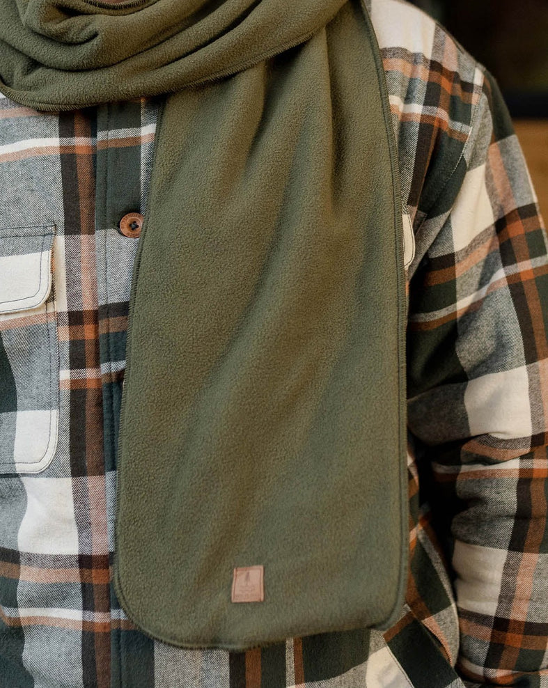 Passenger's Campfire Recycled Polar Fleece Scarf Khaki