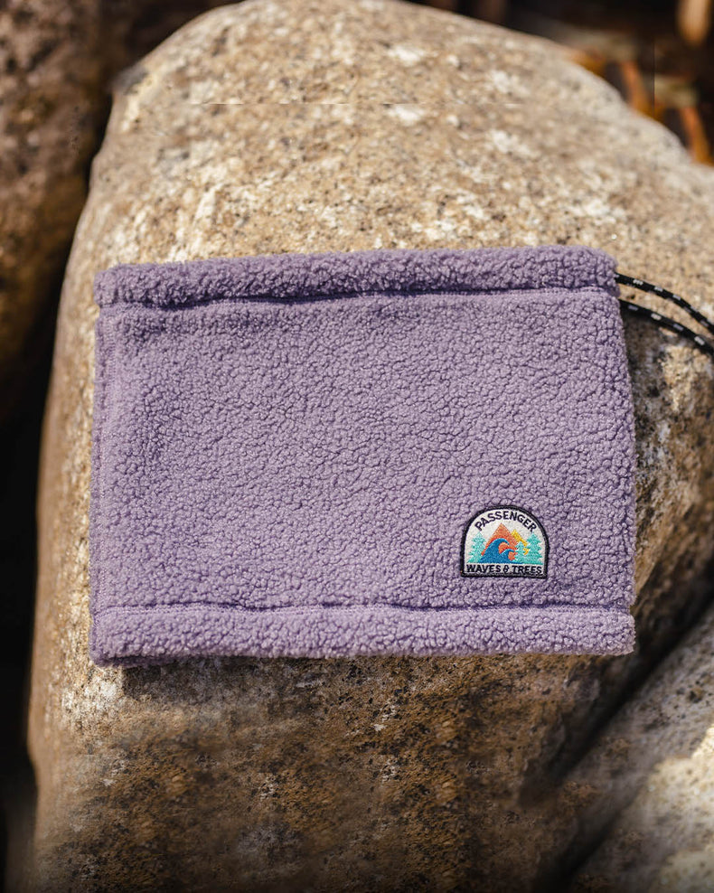 Passenger's Mulled Recycled Sherpa Fleece Snood Dusty Lilac