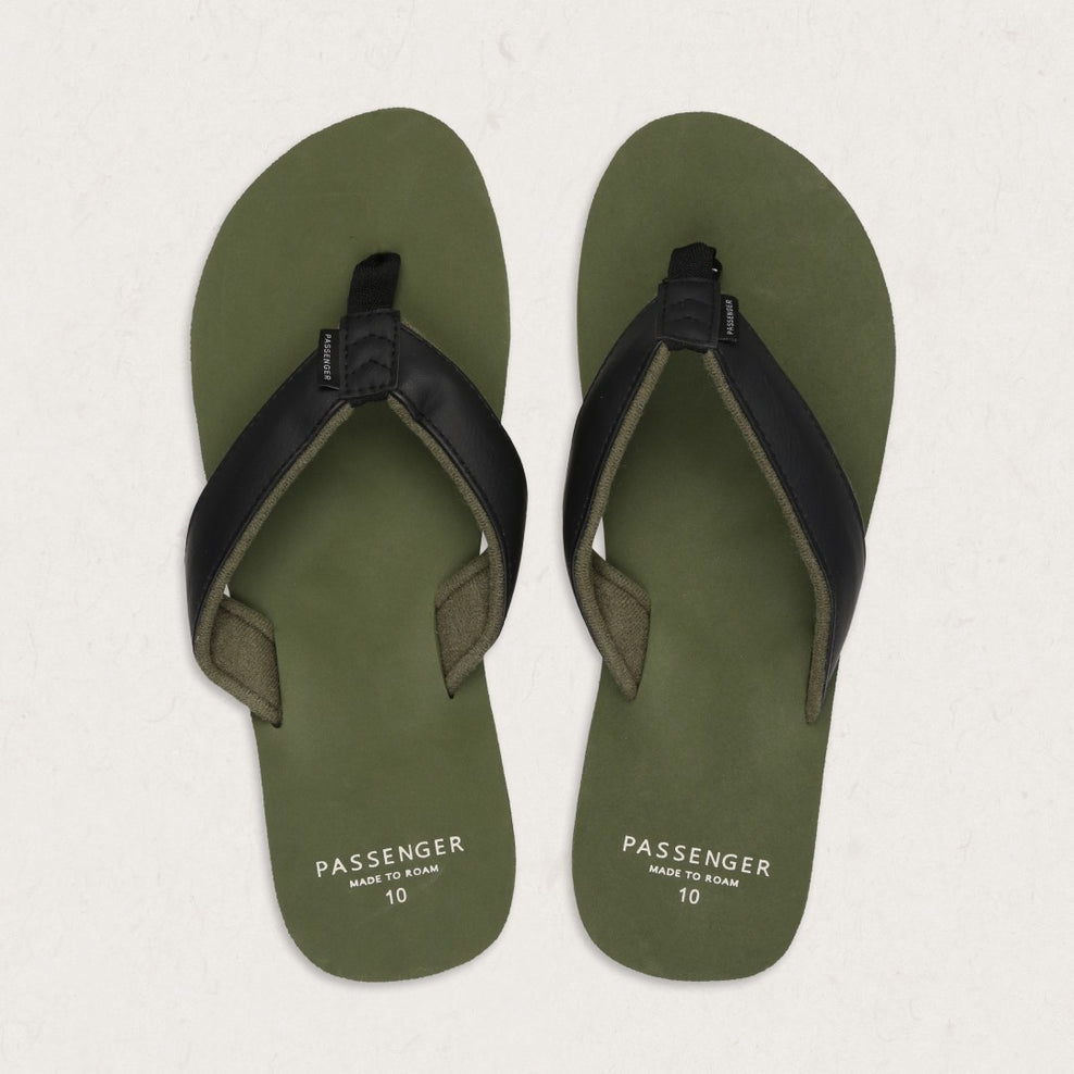 Passenger Laguna Flip Flops Laurel Green