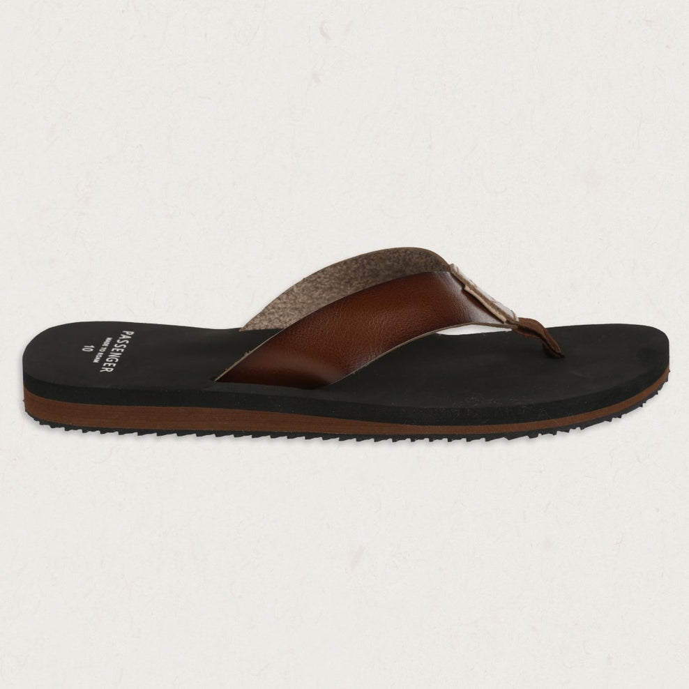 Passenger Santos Flip Flops Dark Brown