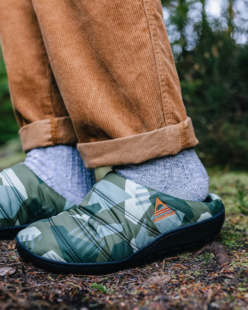Passenger's Sole Slipper Fir Tree Camo Pattern