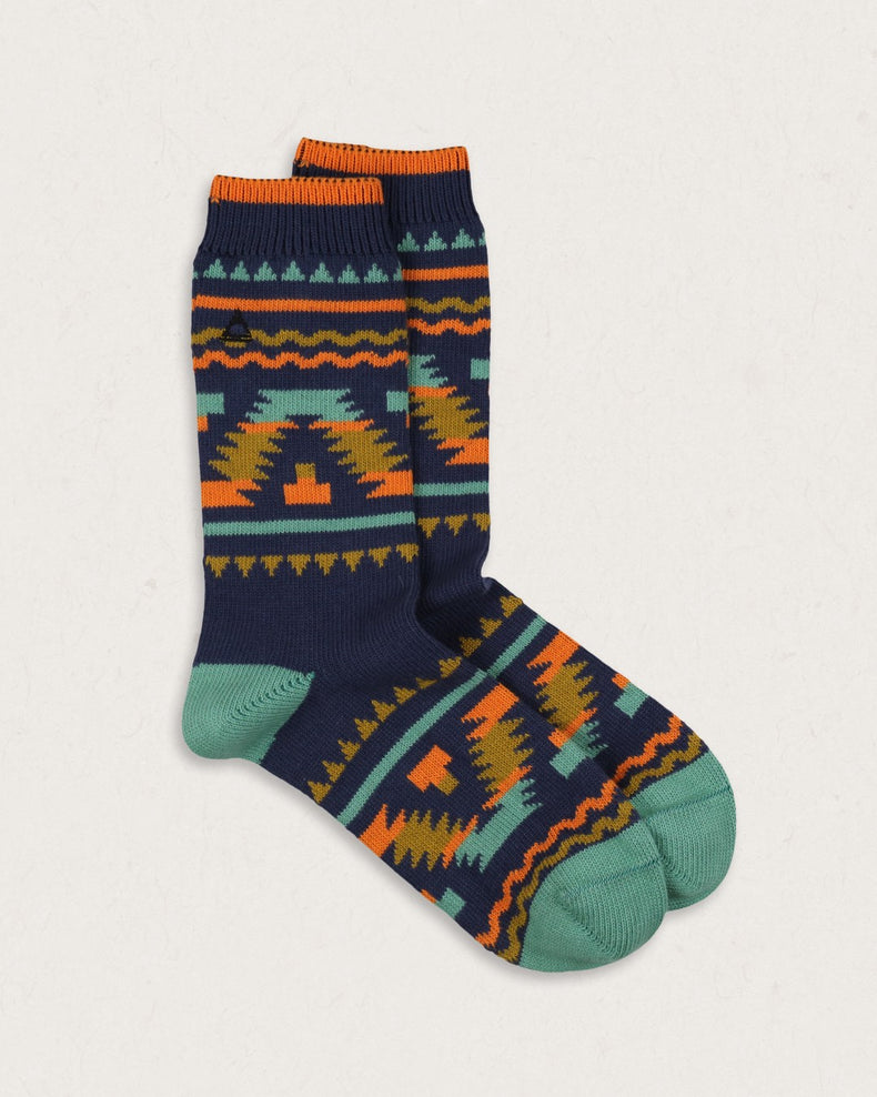 Passenger Hytte Organic Midweight Socks Navy