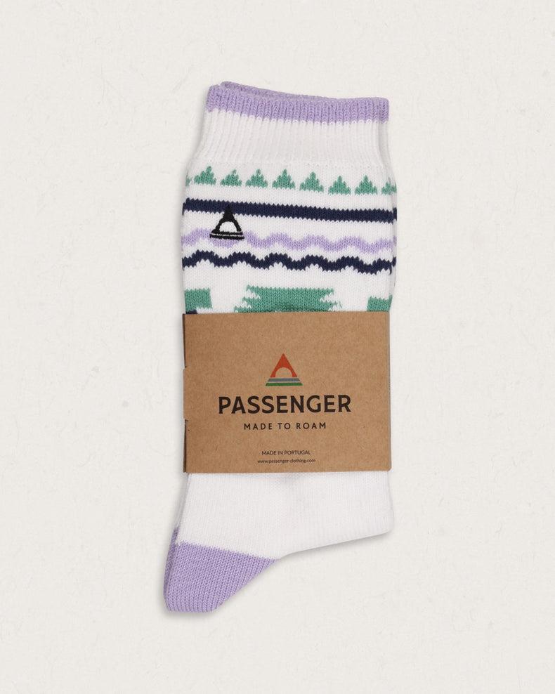 Passenger Hytte Organic Midweight Socks White