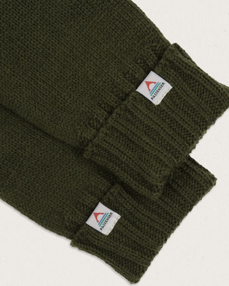 Passenger Gale Recycled Acrylic Knitted Gloves Fir Tree