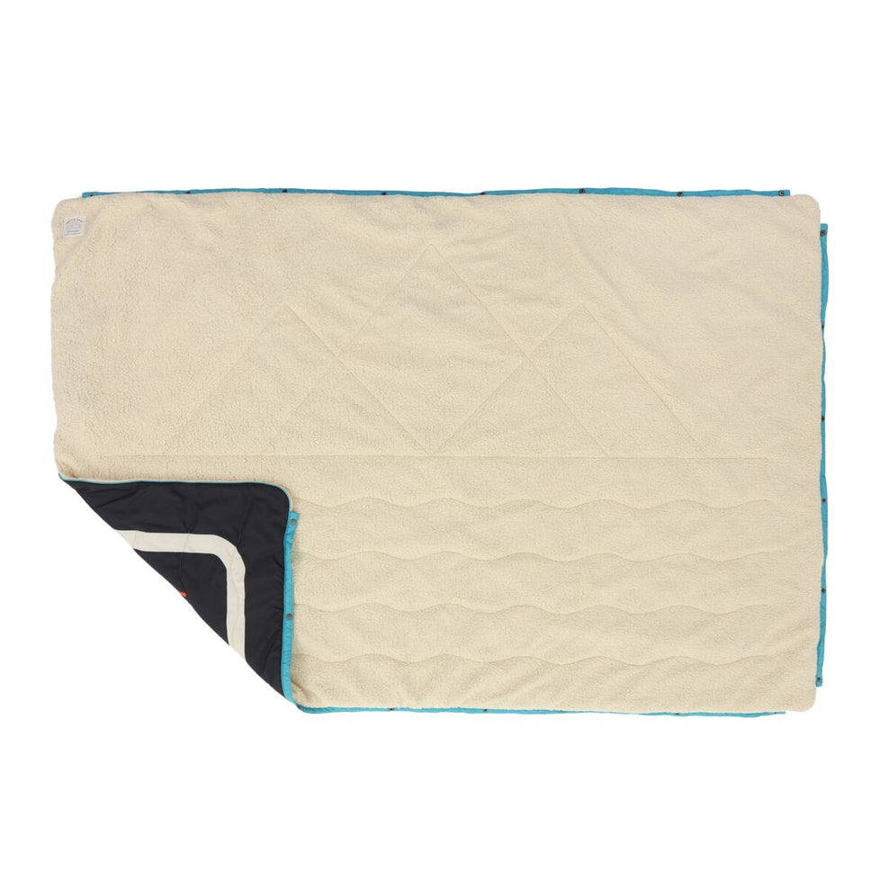 Passenger Nomadic Recycled Sherpa Blanket Black 'Nowhere Bound' Print