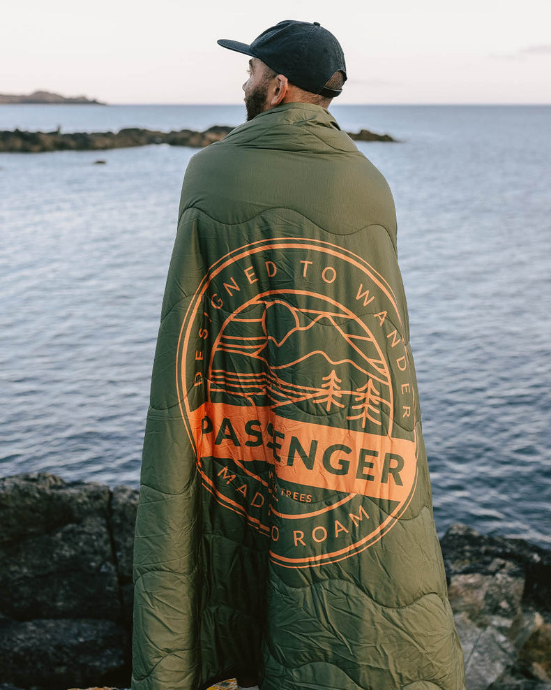 Passenger Nomadic Recycled Sherpa Blanket Khaki