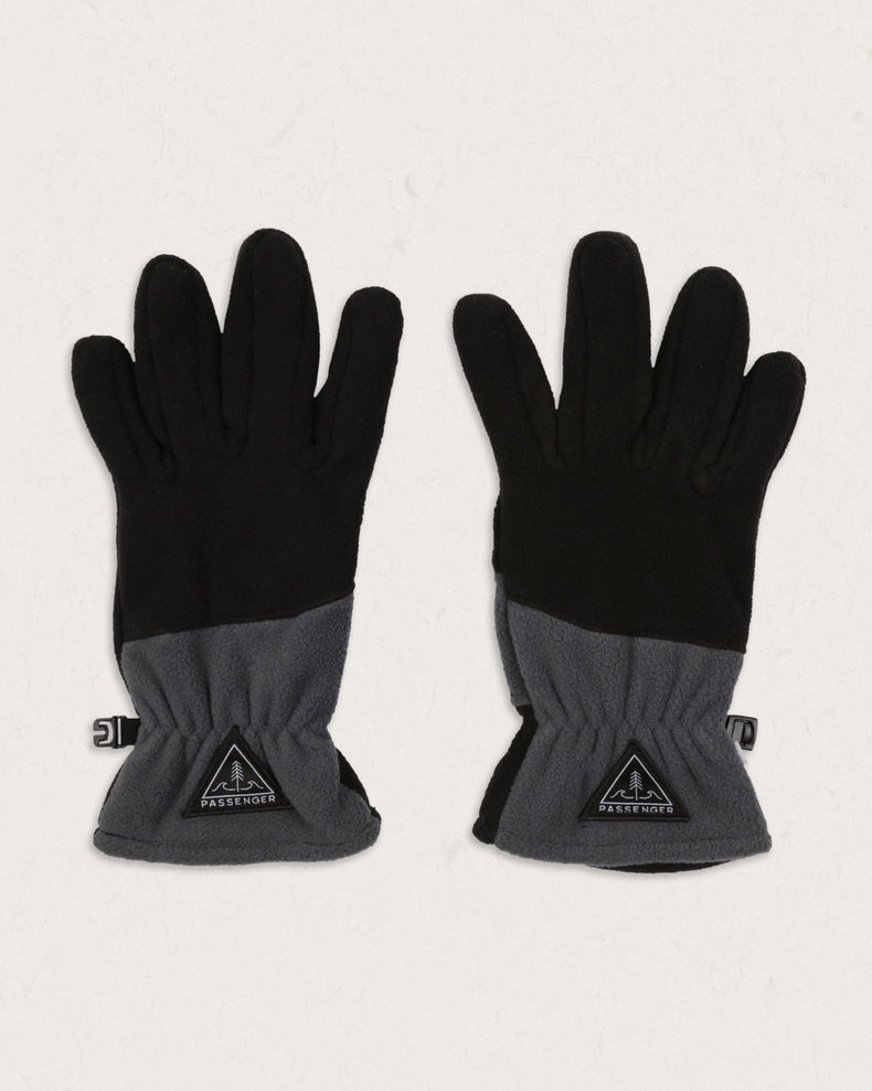 Passenger Daytrip Recycled Polar Fleece Touch Screen Gloves Black