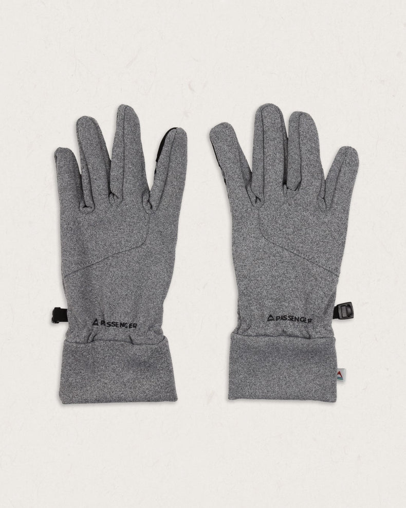 Passenger Jacks Recycled Touch Screen Gloves Flecked Grey Marl