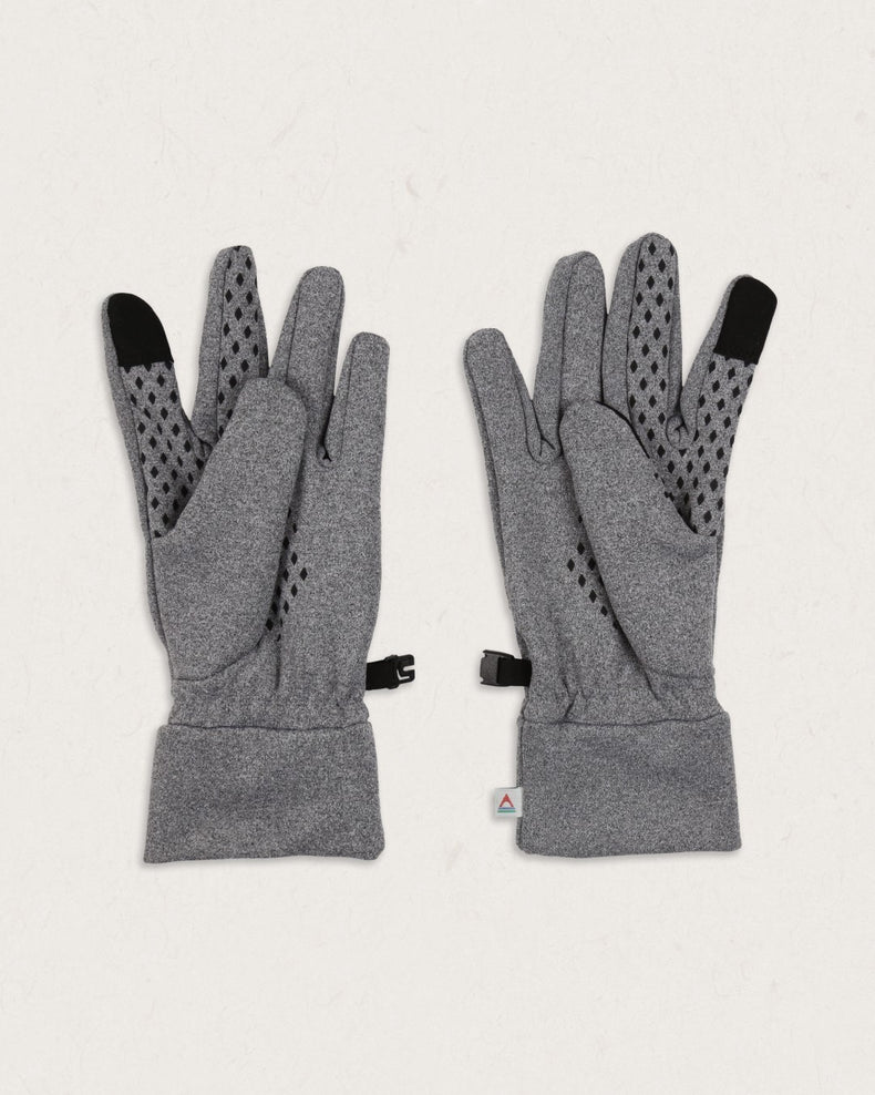 Passenger Jacks Recycled Touch Screen Gloves Flecked Grey Marl
