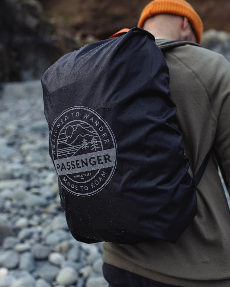 Passenger Recycled Waterproof Backpack Cover (18-35L) Black