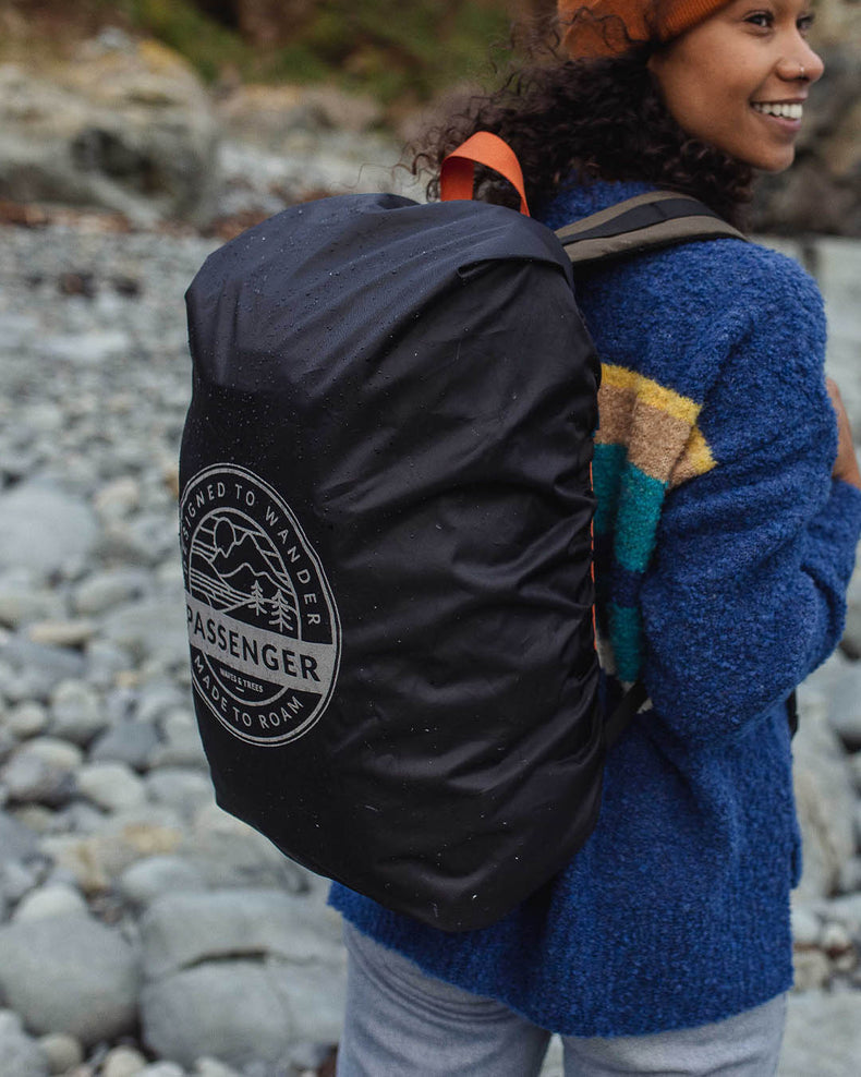 Passenger Recycled Waterproof Backpack Cover (18-35L) Black