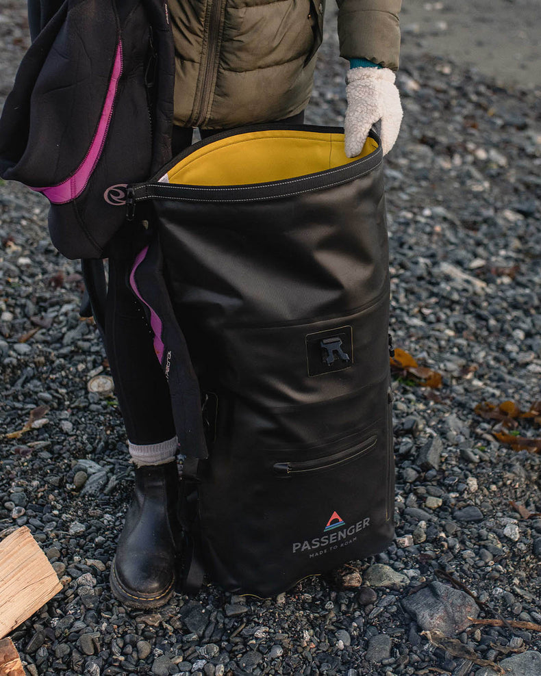 Passenger Tide 25L Recycled Dry Bag Backpack Black