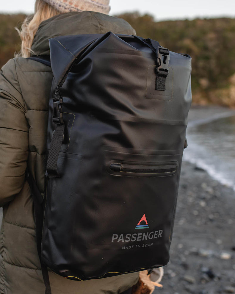 Passenger Tide 25L Recycled Dry Bag Backpack Black