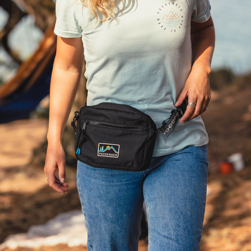 Passenger Recycled Polyester Hip Pack Black
