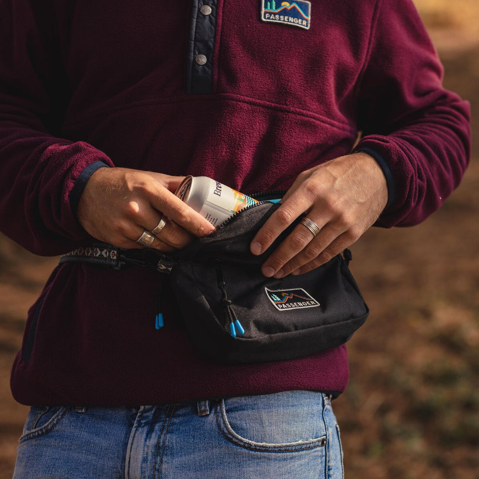 Passenger Recycled Polyester Hip Pack Black