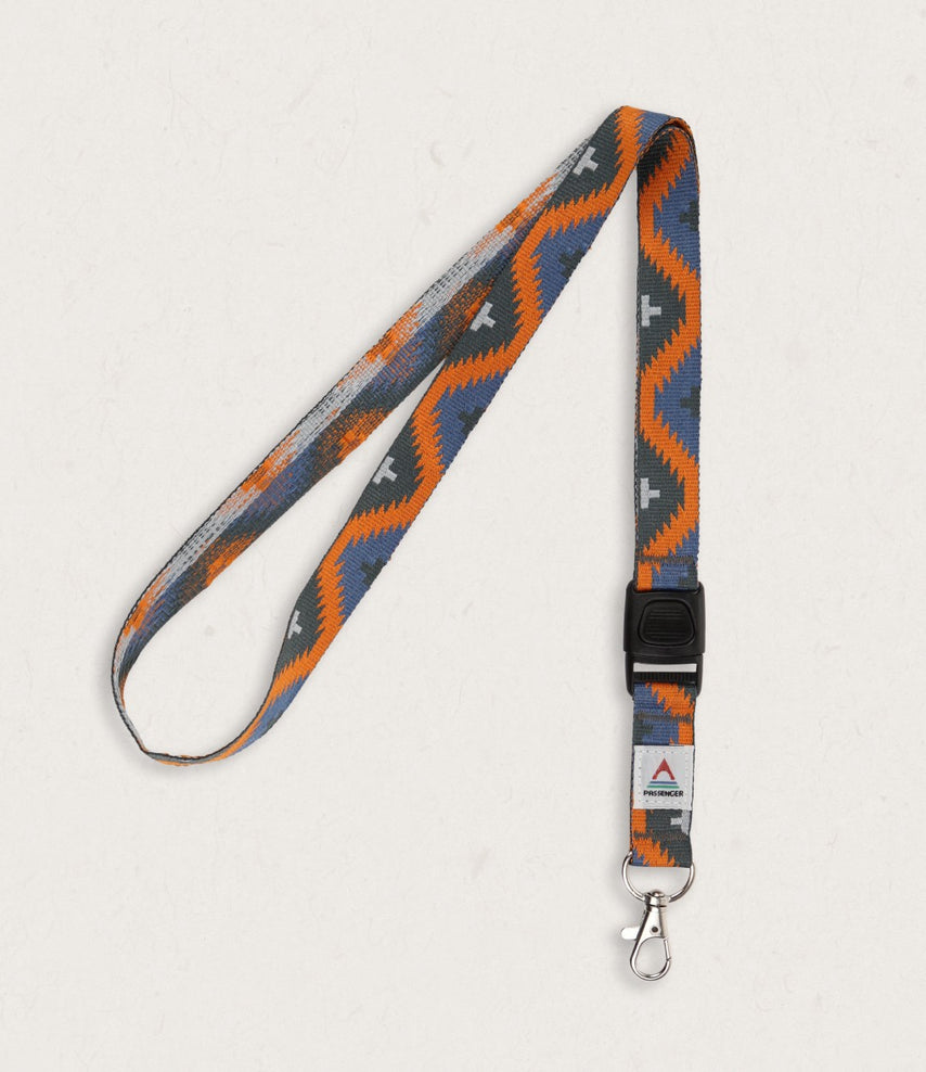 Passenger Travel Lanyard Navy Jacquard
