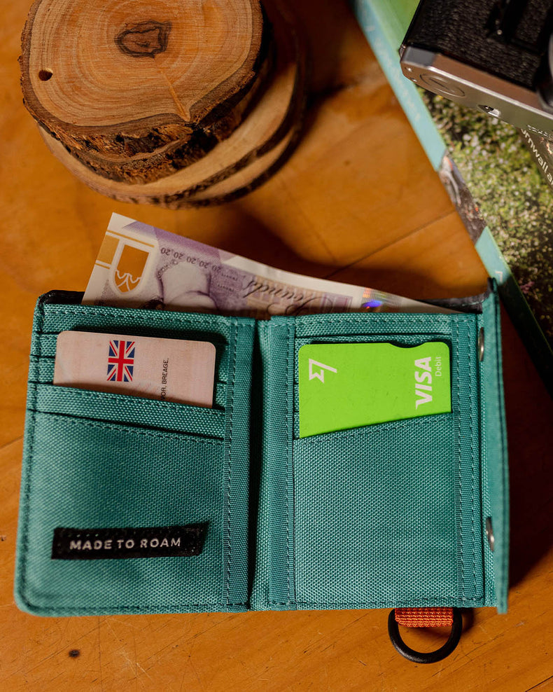 Passenger Pocket Recycled Wallet Viridian Green